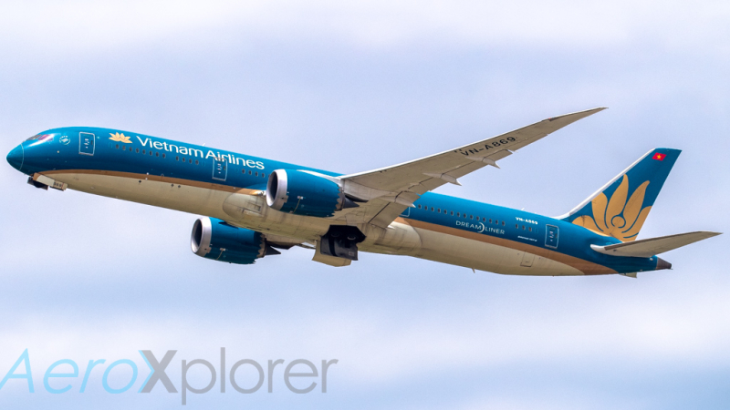 Photo of VN-A869 - Vietnam Airlines Boeing 787-9 at DFW on AeroXplorer Aviation Database