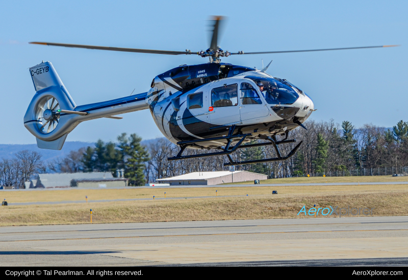 Photo of C-GEYB - PRIVATE Airbus H145 at HGR on AeroXplorer Aviation Database