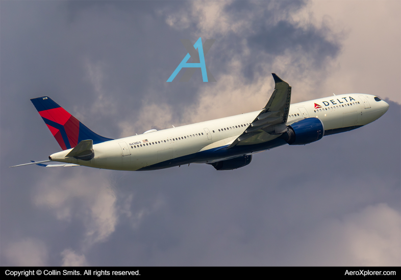 Photo of N418DX - Delta Airlines Airbus A330-900 at AMS on AeroXplorer Aviation Database