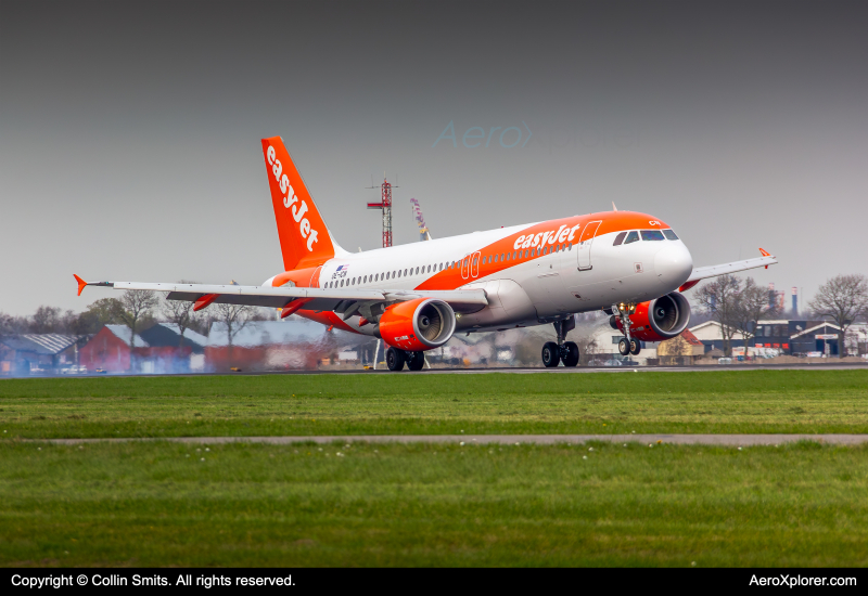 Photo of OE-ICN - EasyJet Europe Airbus A320-214 at AMS on AeroXplorer Aviation Database
