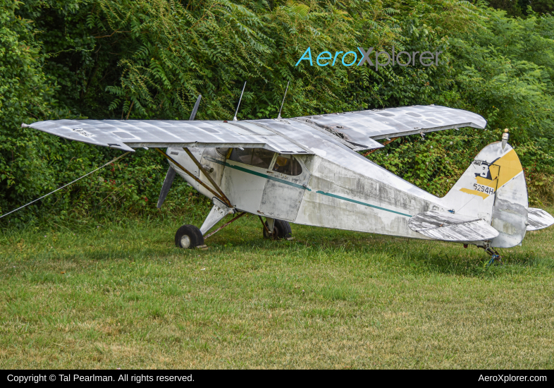 Photo of N5294H - PRIVATE Piper PA-16 at W50 on AeroXplorer Aviation Database