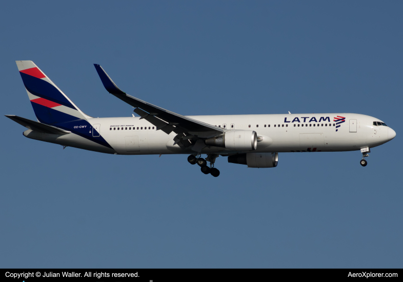 Photo of CC-CWY - LATAM Boeing 767-300ER at JFK on AeroXplorer Aviation Database