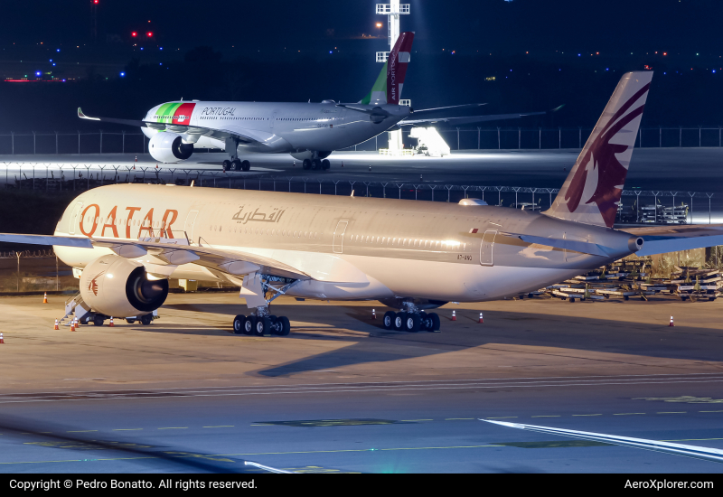 Photo of A7-ANO - Qatar Airways Airbus A350-1000 at GRU on AeroXplorer Aviation Database