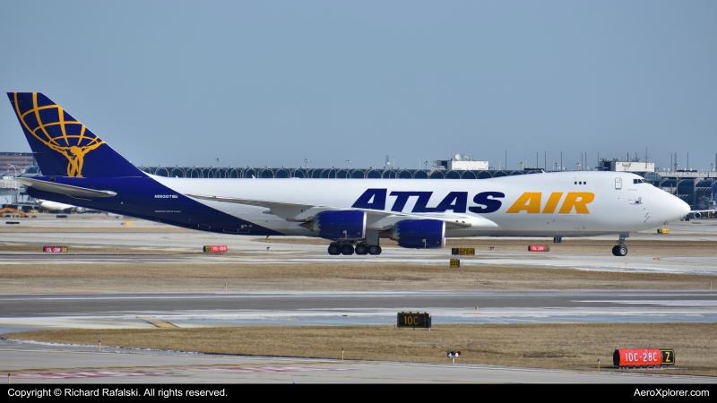 Photo of N863GT - Atlas Air Boeing 747-8F at ORD on AeroXplorer Aviation Database
