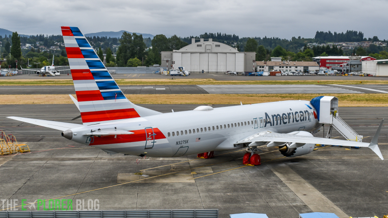 Photo of N327SK - American Airlines Boeing 737 MAX 8 at RNT on AeroXplorer Aviation Database