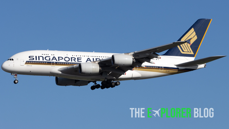 Photo of 9V-SKV - Singapore Airlines Airbus A380-800 at SIN on AeroXplorer Aviation Database