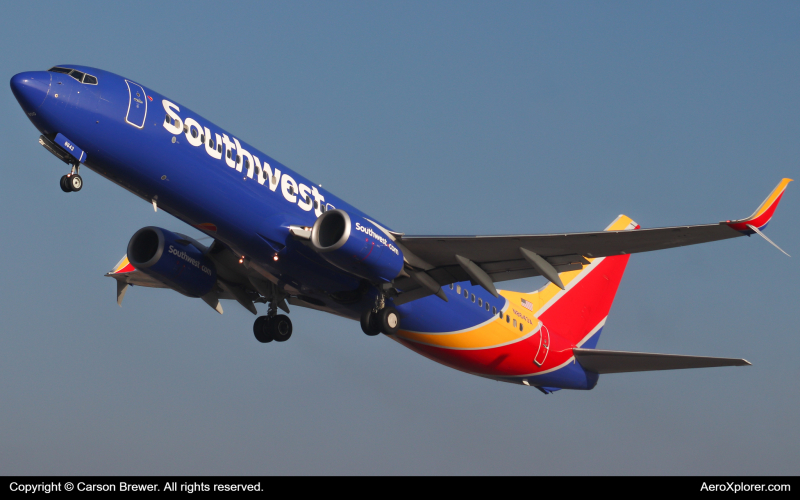 Photo of N8643A - Southwest Airlines Boeing 737-800 at BUR on AeroXplorer Aviation Database