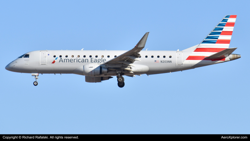 Photo of N203NN - American Eagle Embraer E170 at PHX on AeroXplorer Aviation Database