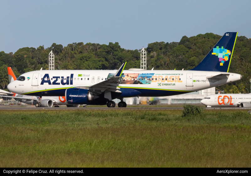 Photo of PR-YRC - Azul  Airbus A320NEO at SSA on AeroXplorer Aviation Database