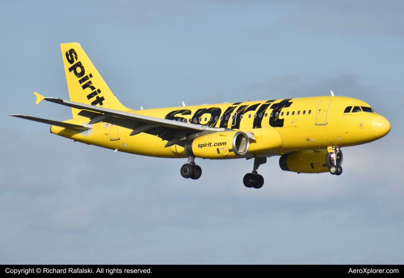 Photo of N506NK - Spirit Airlines Airbus A319 at MCO on AeroXplorer Aviation Database