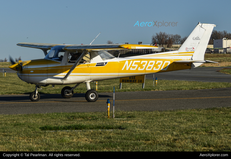 Photo of N5383Q - PRIVATE Cessna 150 at GAI on AeroXplorer Aviation Database