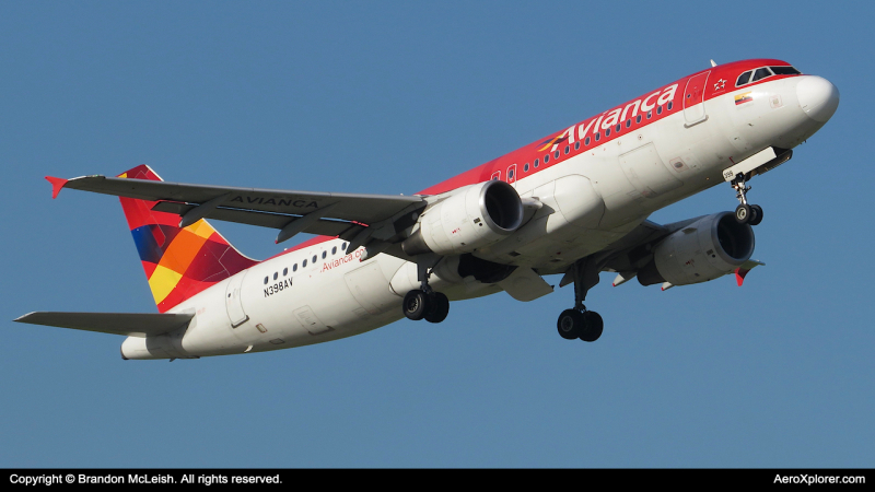 Photo of N398AV - Avianca Airbus A320 at MCO on AeroXplorer Aviation Database