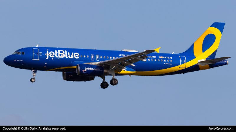 Photo of N775JB - JetBlue Airways Airbus A320 at MCO on AeroXplorer Aviation Database