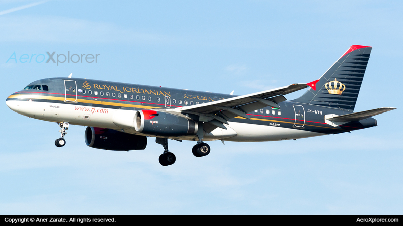 Photo of JY-AYN - Royal Jordanian Airbus A319 at FRA on AeroXplorer Aviation Database