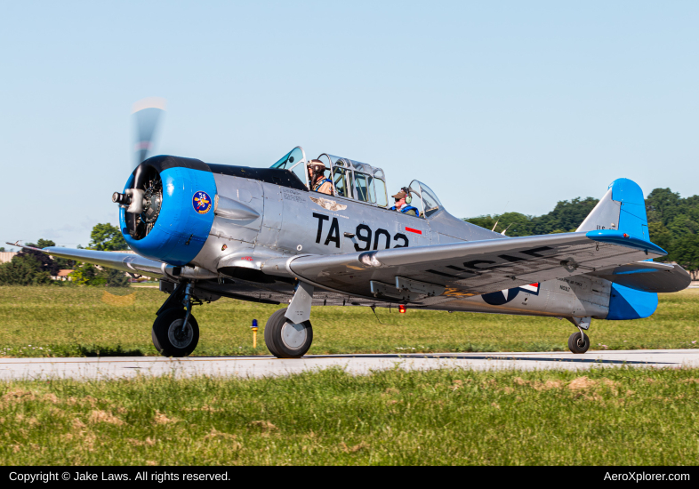 Photo of N103LT - PRIVATE North American T-6 Texan at RDG on AeroXplorer Aviation Database