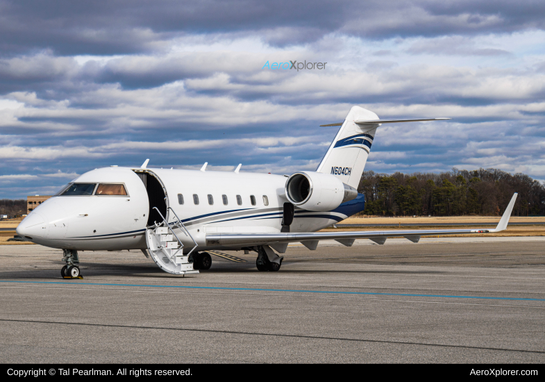 Photo of N604CH - PRIVATE Bombardier Challenger 604 at MTN on AeroXplorer Aviation Database