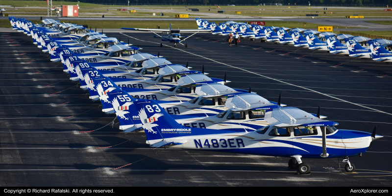 Photo of N483ER - Embry-Riddle Aeronautical University Cessna 172 at DAB on AeroXplorer Aviation Database