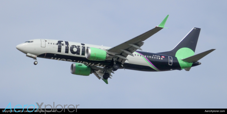 Photo of C-FLKA - Flair Airlines Boeing 737 MAX 8 at YYZ on AeroXplorer Aviation Database