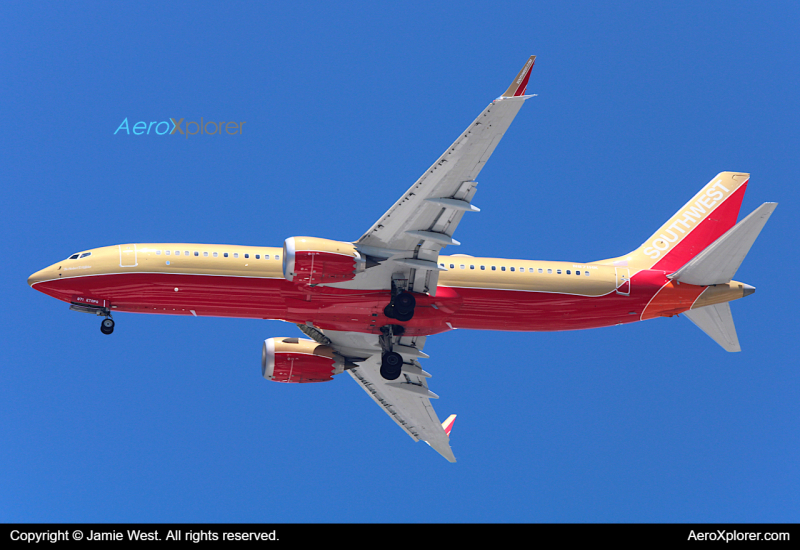Photo of N871HK - Southwest Airlines Boeing 737 MAX 8 at OAK on AeroXplorer Aviation Database