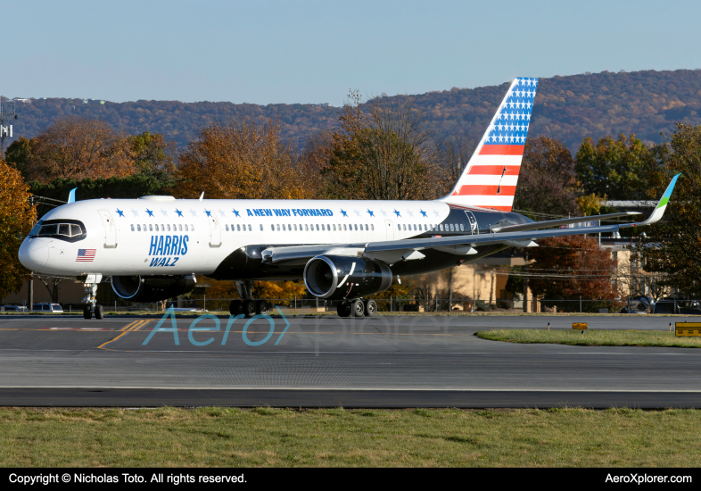 Photo of N629NP - New Pacific Airlines Boeing 757-200 at ABE on AeroXplorer Aviation Database