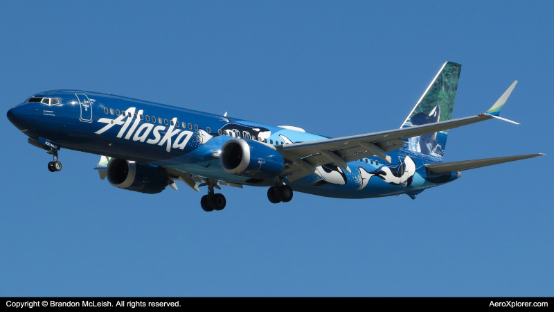 Photo of N932AK - Alaska Airlines Boeing 737 MAX 9 at MCO on AeroXplorer Aviation Database