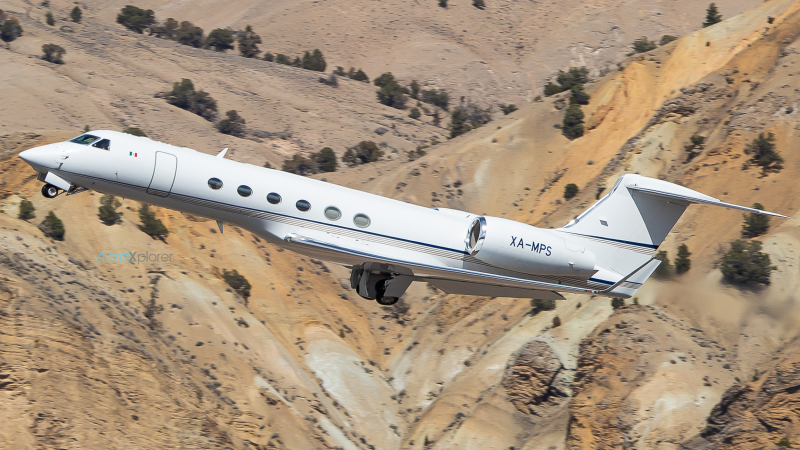 Photo of XA-MPS - PRIVATE Gulfstream V at EGE on AeroXplorer Aviation Database