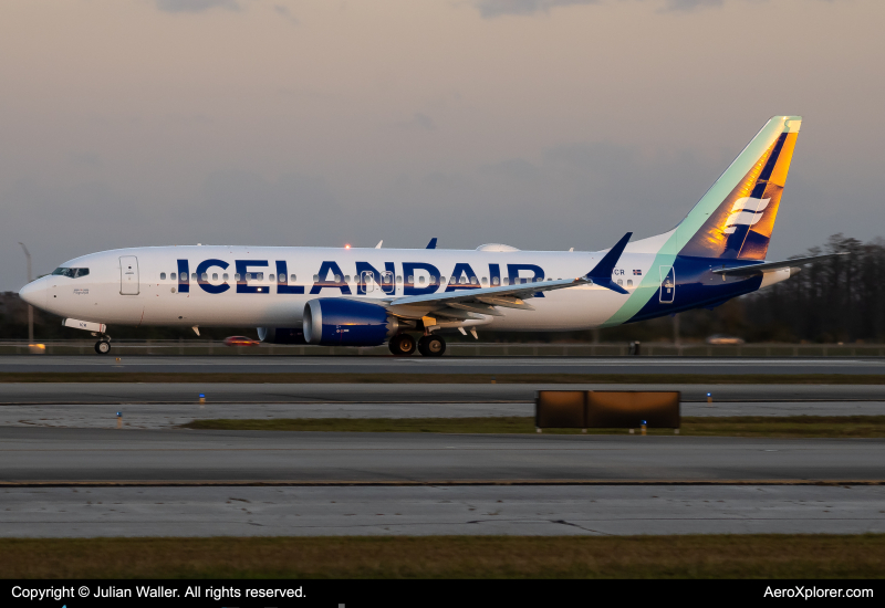 Photo of TF-ICR - Icelandair Boeing 737 MAX 8 at MCO on AeroXplorer Aviation Database