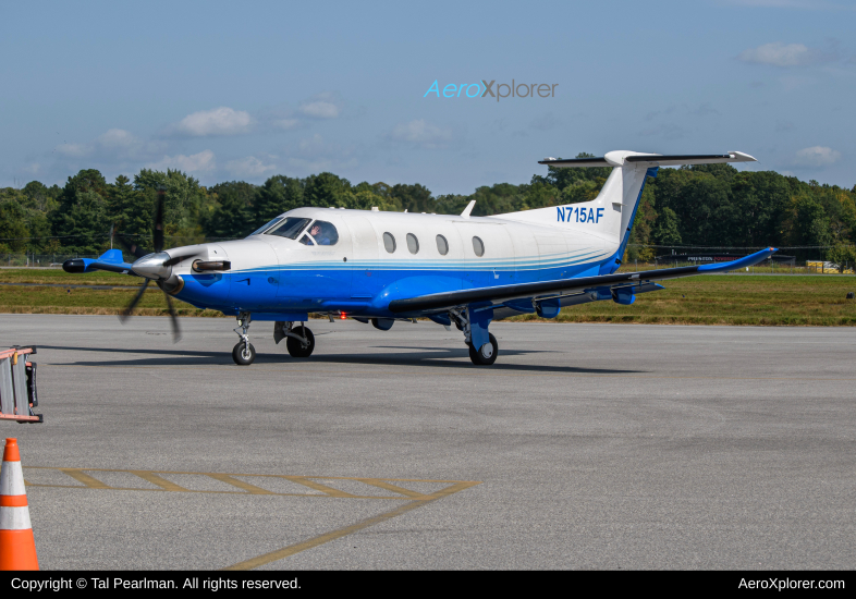 Photo of N751AF - Planesense Pilatus PC-12 at ESN on AeroXplorer Aviation Database