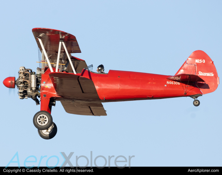 Photo of N66306 - PRIVATE Boeing Stearman at AVW on AeroXplorer Aviation Database