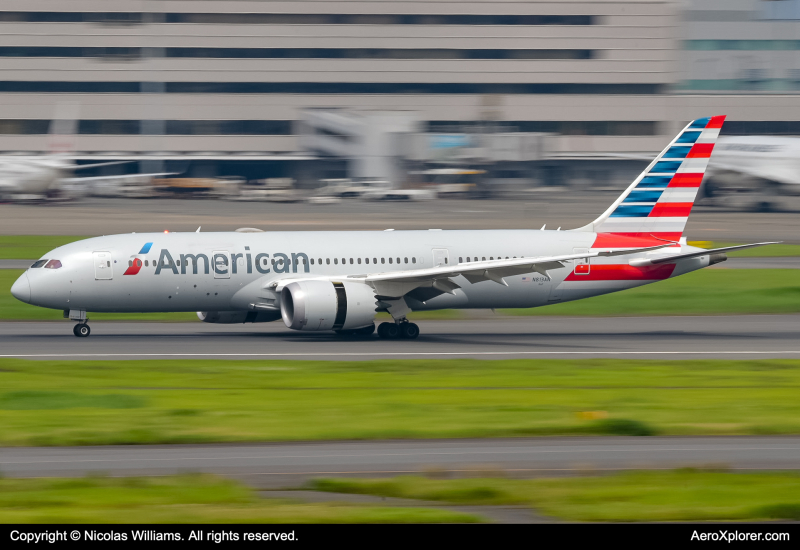 Photo of N813AN - American Airlines Boeing 787-9 at HND on AeroXplorer Aviation Database