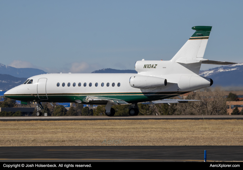 Photo of N10AZ - PRIVATE Dassault Falcon 900B at APA on AeroXplorer Aviation Database