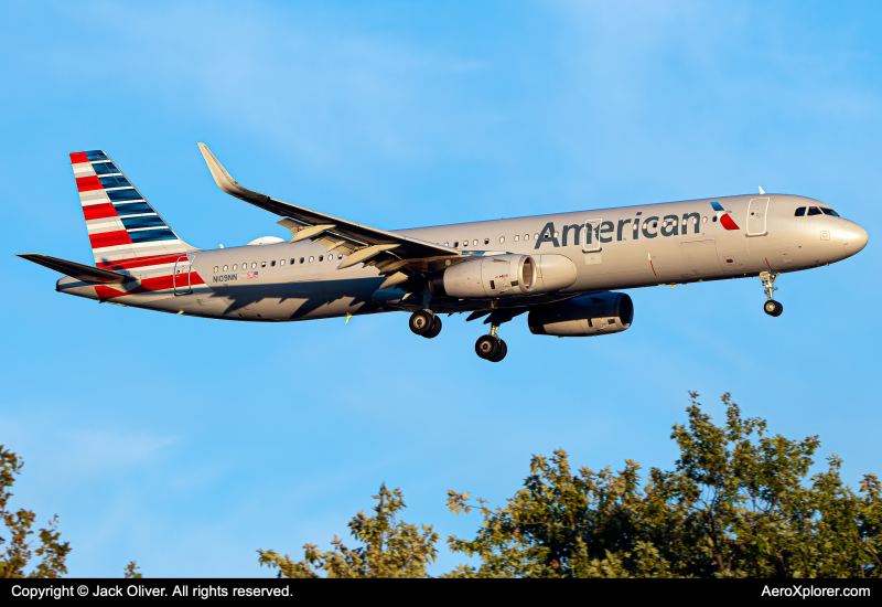Photo of N109NN - American Airlines Airbus A321-200 at JFK on AeroXplorer Aviation Database