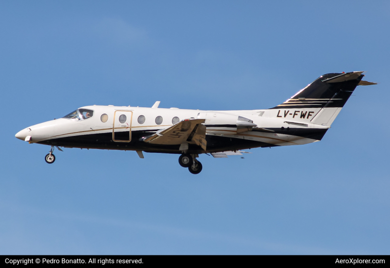 Photo of LV-FWF - PRIVATE Beechcraft Hawker 400 at GRU on AeroXplorer Aviation Database