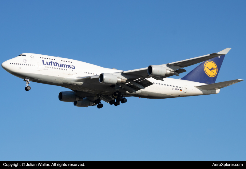 Photo of D-ABTK - Lufthansa Boeing 747-400 at MCO on AeroXplorer Aviation Database