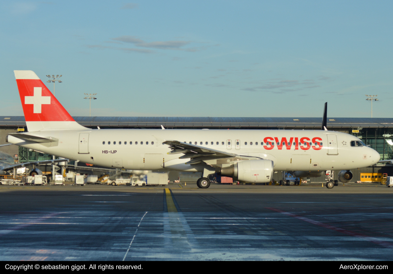 Photo of HB-IJP - Swiss International Air Lines Airbus A320 at BRU on AeroXplorer Aviation Database