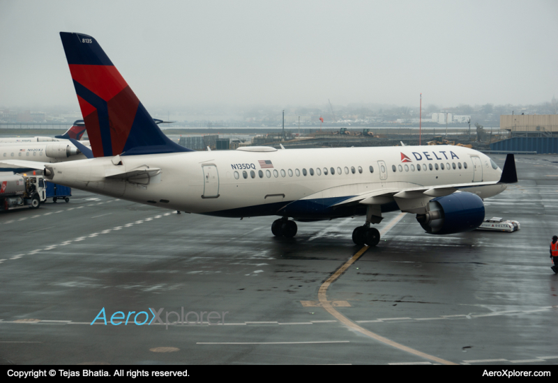 Photo of N135DQ - Delta Airlines Airbus A220-100 at LGA on AeroXplorer Aviation Database