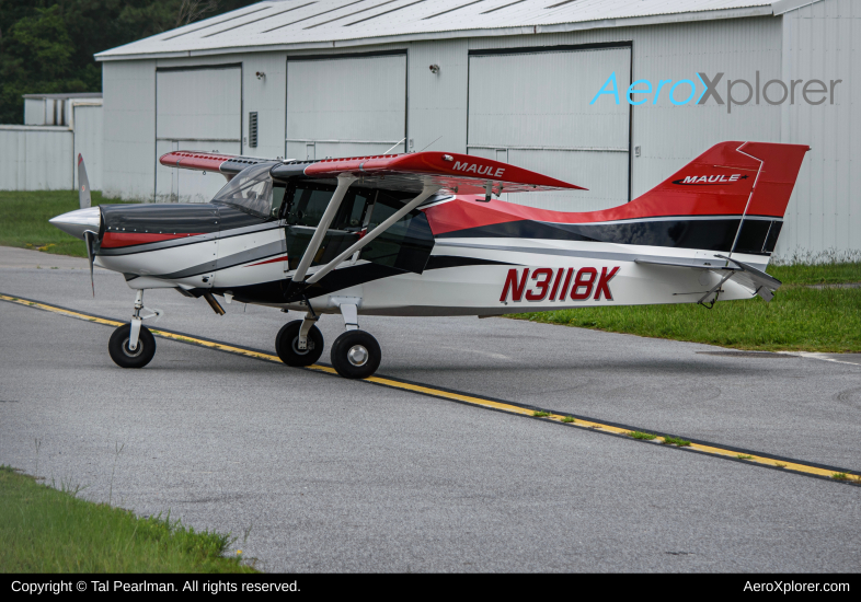 Photo of N3118K - PRIVATE Maule M7 at EWN on AeroXplorer Aviation Database