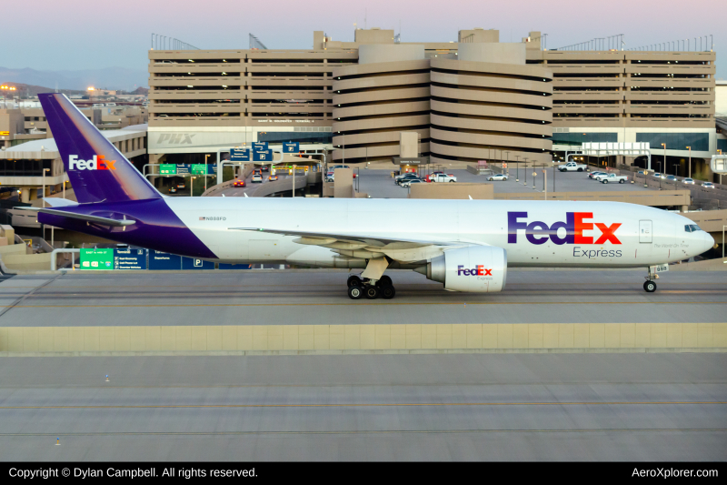 Photo of N888FD - FedEx Boeing 777-F at PHX on AeroXplorer Aviation Database
