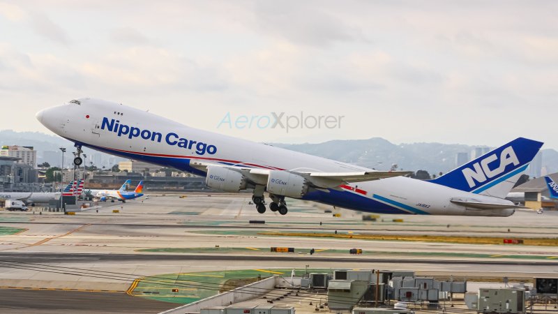 Photo of JA16KZ - Nippon Cargo Airlines Boeing 747-8F at LAX on AeroXplorer Aviation Database