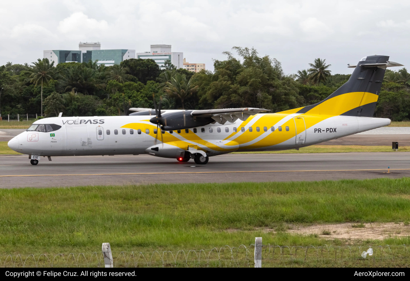 Photo of PR-PDX - Voepass Linhas Aéreas ATR 72-600 at SSA on AeroXplorer Aviation Database