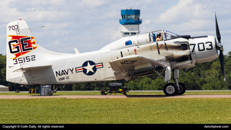 Photo of N65164 - PRIVATE Douglas A-1 Skyraider at LAL on AeroXplorer Aviation Database