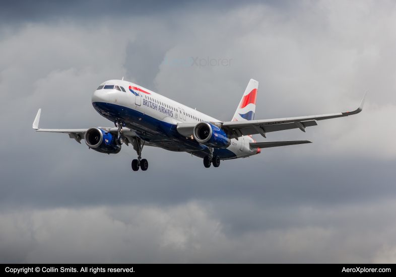 Photo of G-EUYY - British Airways Airbus A320 at LHR on AeroXplorer Aviation Database
