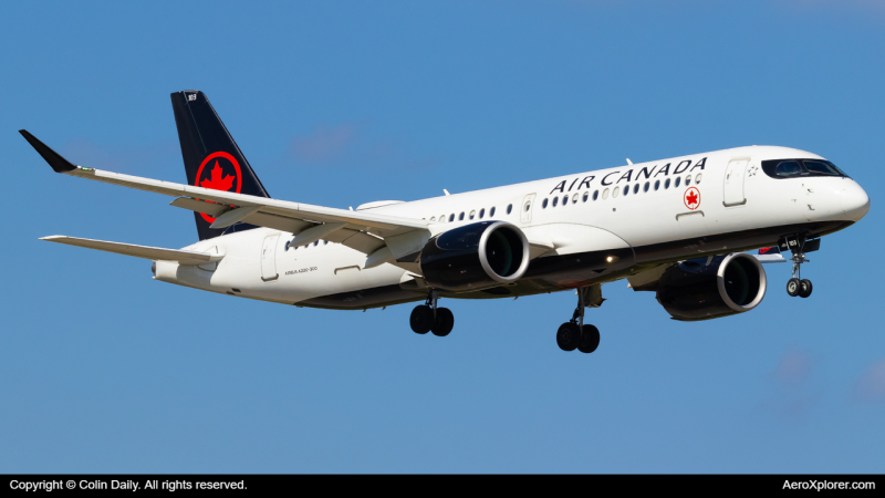 Photo of C-GJXN - Air Canada Airbus A220-300 at MIA on AeroXplorer Aviation Database