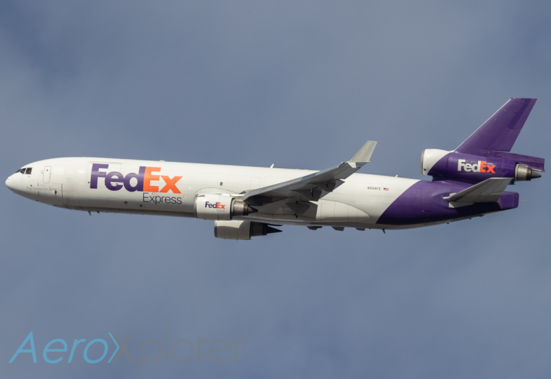 Photo of N595FE - FedEx McDonnell Douglas MD-11F at ORD on AeroXplorer Aviation Database