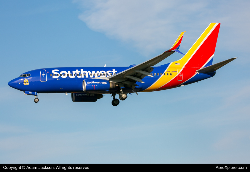 Photo of N906WN - Southwest Airlines Boeing 737-700 at BWI on AeroXplorer Aviation Database