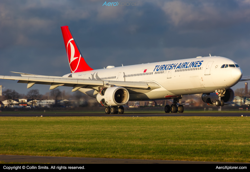 Photo of TC-LOA - Turkish Airlines Airbus A330-300 at AMS on AeroXplorer Aviation Database