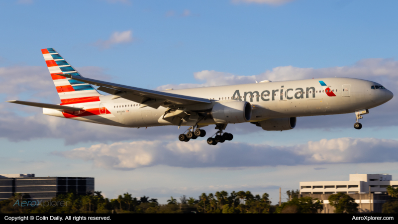 Photo of N785AN - American Airlines Boeing 777-200ER at MIA on AeroXplorer Aviation Database