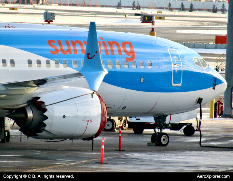 Photo of C-FVOZ - Sunwing Airlines Boeing 737 MAX 8 at YYC on AeroXplorer Aviation Database
