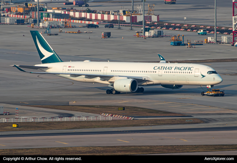 Photo of B-LRQ - Cathay Pacific Airbus A350-900 at HKG on AeroXplorer Aviation Database