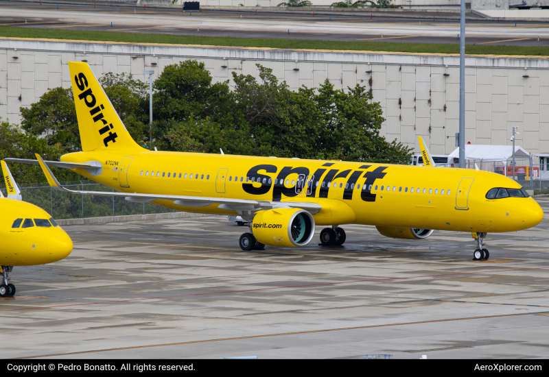 Photo of N702NK - Spirit Airlines Airbus A321NEO at FLL on AeroXplorer Aviation Database